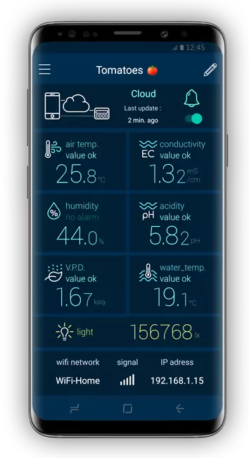 real-time data on smartphone